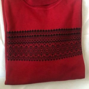 charter club large red sweater